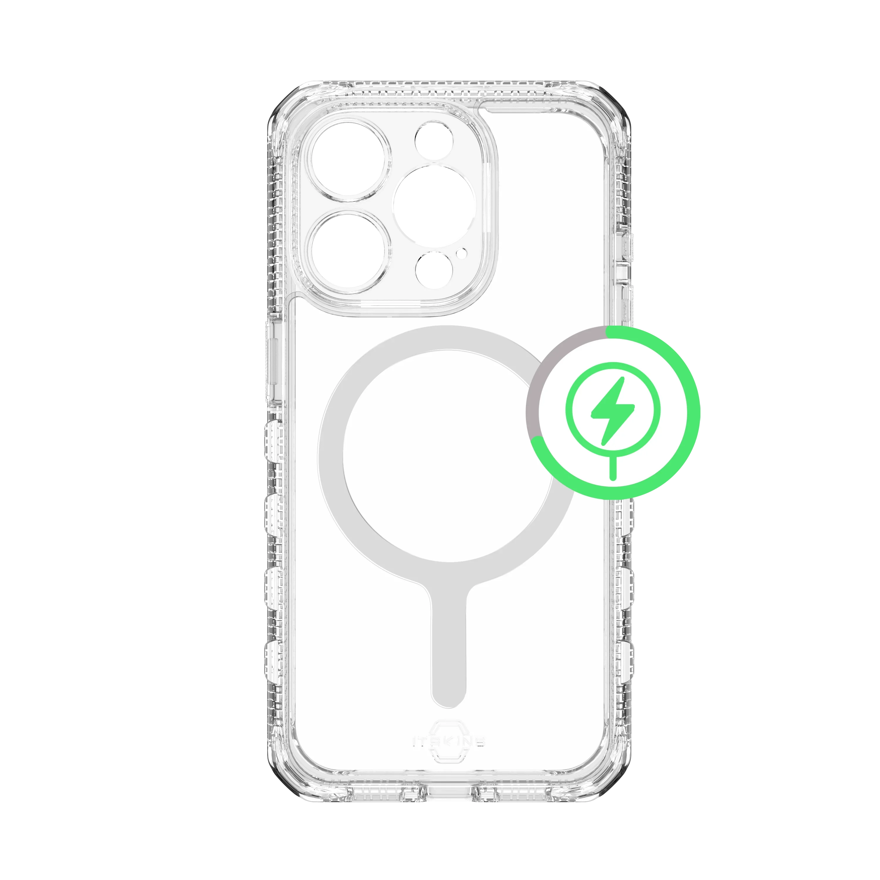 Itskins Supreme Clear iPhone 15 Pro Max Magsafe Case- Transparent - Tashqila Itskins Supreme Clear iPhone 15 Pro Max Magsafe Case- Transparent - Tashqila
